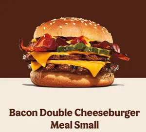 Bacon Double Cheeseburger Meal (Small)