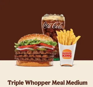 Triple Whopper Meal (Medium)