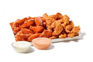 Chicken Fingers and Traditional Wings Zampler Platter (Sauced)
