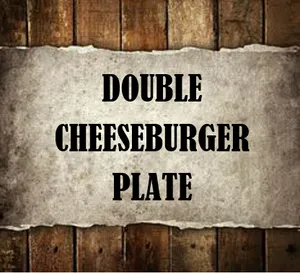 Double Cheeseburger Plate