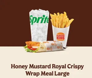 Honey Mustard Royal Crispy Wrap Meal (Large)