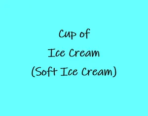 Cup of Ice Cream - One Scoop- (Hard Ice Cream)