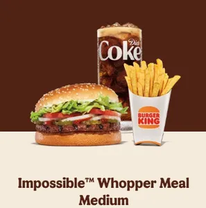 Impossible Whopper Meal (Medium)