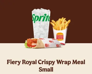 Fiery Royal Crispy Wrap Meal (Small)