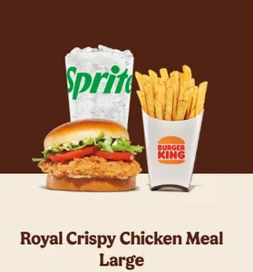 Royal Crispy Chicken Sandwich Meal (Large)