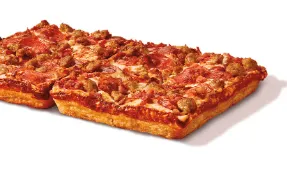 Detroit-Style Deep Dish 3 Meat Treat