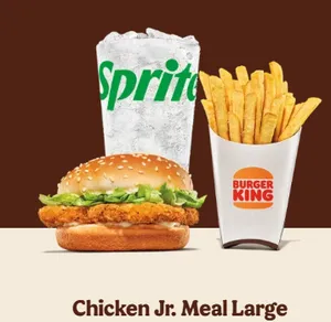 Chicken Jr. Sandwich Meal (Large)