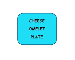 Cheese Omelet Plate