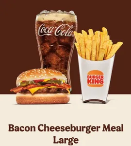 Bacon Cheeseburger Meal (Large)