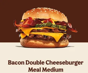 Bacon Double Cheeseburger Meal (Medium)