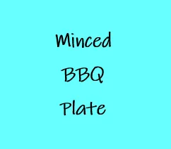Minced BBQ Sandwich Plate
