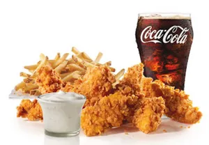 5 Piece Hand-Breaded Chicken Tenders Combo (Small)