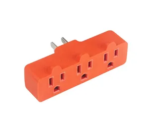 Heavy-Duty Grounded Triple Tap Adapter