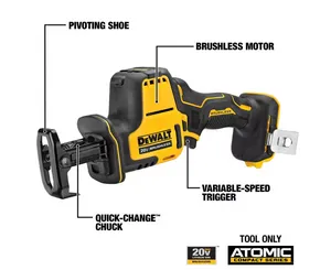 Reciprocating Saw ATOMIC 20V MAX Cordless Brushless