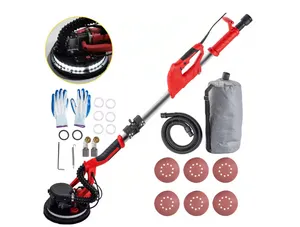 Drywall Sander 850-Watt Electric Drywall Sander Variable Speed 800-1750 RPM Foldable Sheetrock Sander Telescope Handle