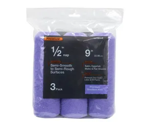 High-Capacity Polyester Knit Paint Roller Cover 9 in. (3-Pack)