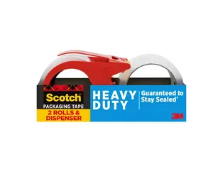 Packaging Tape with Dispenser (2-Pack)