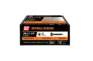 1-1/4 in. #2 Phillips Bugle Head Coarse Thread Sharp Point Drywall Screws (1 lb./Pack)