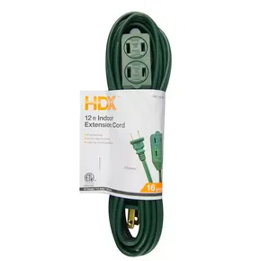 Extension Cord 12 ft. 16/2 Green Cube Tap