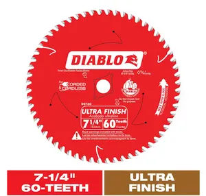Circular Saw Blade for Wood Ultra Finish 7-1/4in. x 60-Tooth