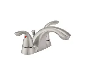 Double Handle Low-Arc Bathroom Faucet
