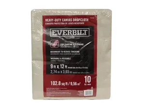 9 Ft x 12 Ft Heavy Duty Canvas Drop Cloth