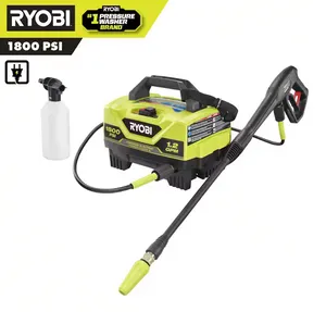 Pressure Washer 1800 PSI 1.2 GPM Cold Water Corded Electric