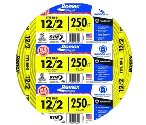 250 ft. 12/2 Solid Romex SIMpull CU NM-B W/G Wire