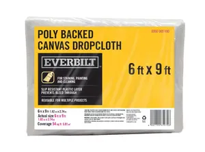 Drop Cloth Poly Backed 6 ft. x 9 ft.