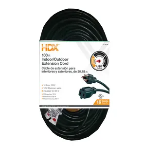 100 ft. 16/3 Indoor/Outdoor Extension Cord, Green