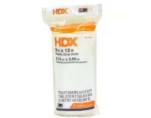 Clear Plastic Drop Cloth 9 ft. x 12 ft.