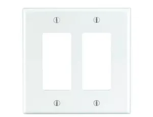 White 2-Gang 2 Duplex Wall Plate (1-Pack)
