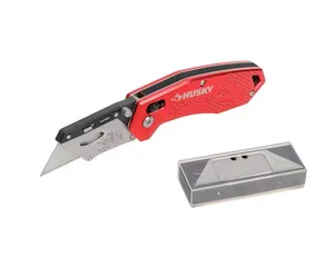 Rapid Lock Utility Knife w/Aluminum and 10 Blades