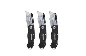 Folding Lock-Back Utility Knife (3-Pack)