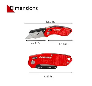Utility Knife w/Aluminum and 10 Blades