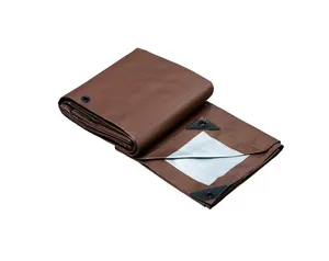 Brown and Silver Heavy Duty Tarp 6 ft. x 8 ft.
