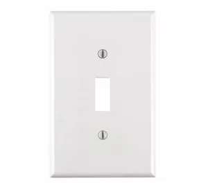 1-Gang White Toggle Nylon Midway/Midsize Wall Plate (10-Pack) PJ1-WM