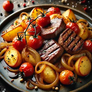 Stir fry filet mignon strips