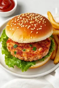 Fresh Tuna Burger with Mustard & Honey