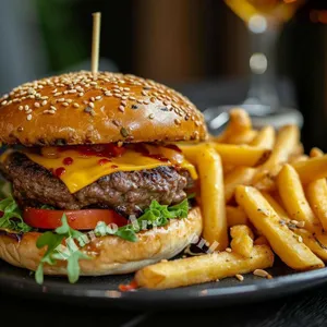 Classic Hamburger +  fries