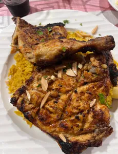 Charcol Grill Chicken With Kabsa Rice                                                                           دجاج مشوي على الفحم مع أرز كبسة
