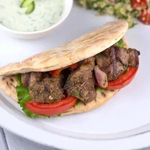 BBQ Lamb Kabab Sandwich                                                سندويتش كباب حلبي مشوي
