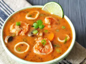 Sea Food Soup                                                                                        شوربة ماكولات بحرية