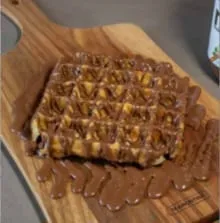 Belgium waffle Nutella                                                                       وافل بلجيكي نوتيلا
