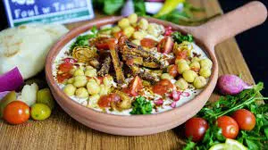 Foul With Tahina Sauce                                                                           فول بصلصة الطحينة