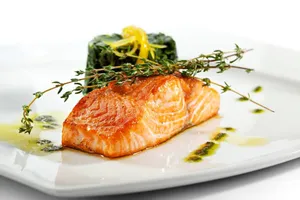 Grill Salmon Fillet                                                                         فيليه السلمون المشوي