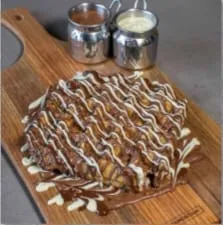 Belgium Waffle with Belgium mix Chocolate                                                                 وافل بلجيكا بخلطة الشوكولاتة البلجيكية