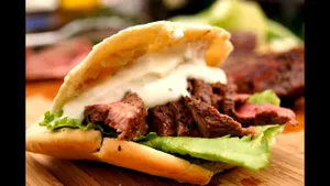 BBQ Shish Kabab Sandwich                                           سندويتش تكة لحم مشوية
