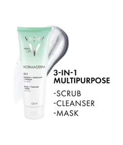 NORMADERM 3-IN-1 SCRUB + CLEANSER + MASK