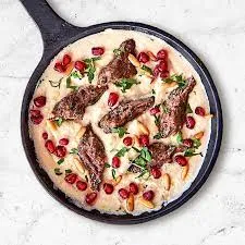 Lamb Kofta With Tahina Sauce                                                                            كفتة لحم بصلصة الطحينة